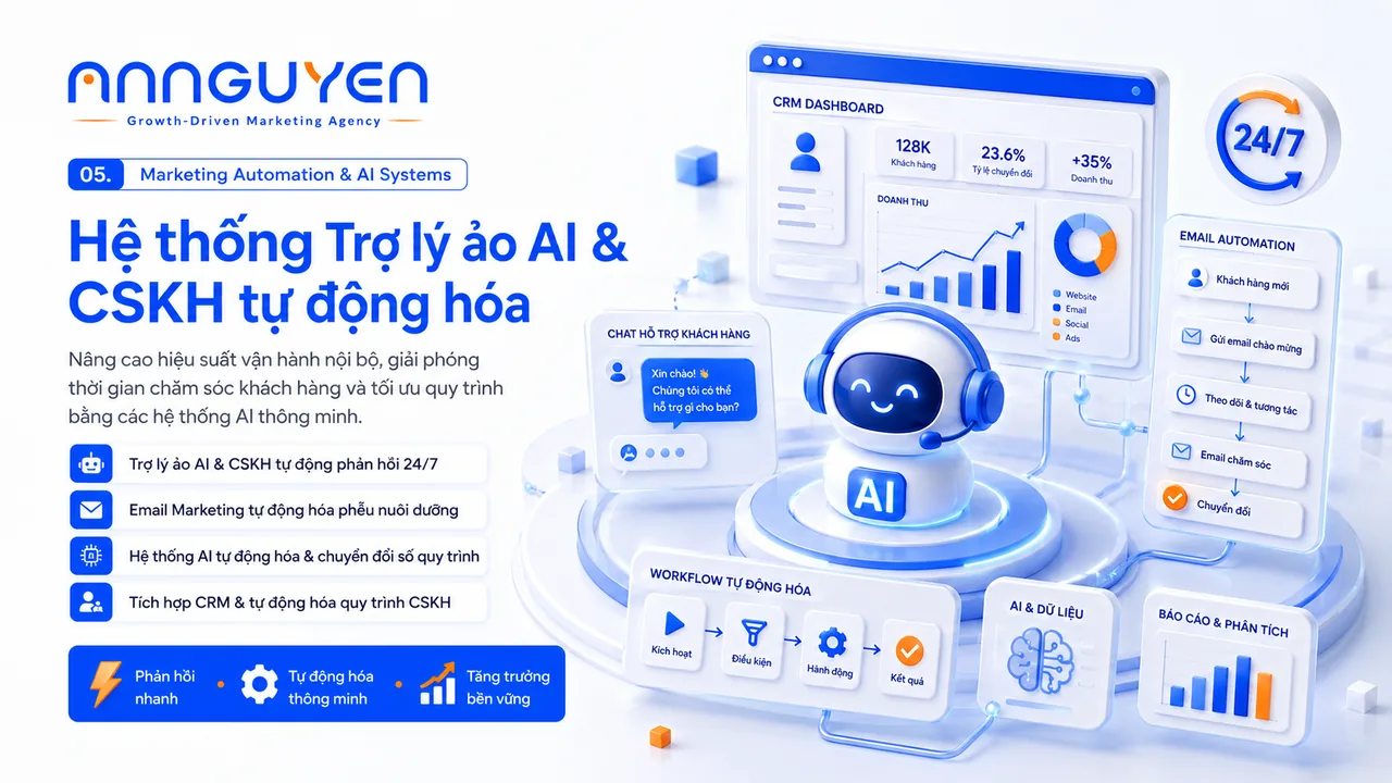 Hệ thống Trợ lý ảo AI & CSKH tự động hóa